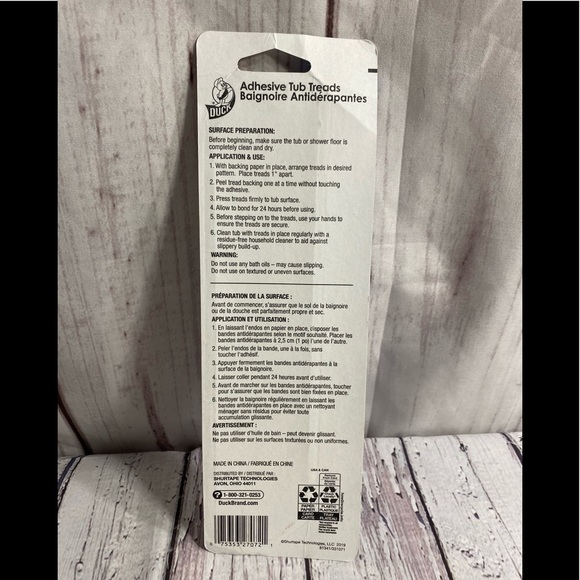 NWT-Duck Brand Adhesive Tub Treads - Picture 4 of 6